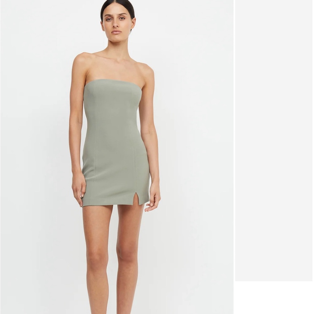 Bec & Bridge KARINA STRAPLESS SPLIT MINI DRESS - Picture 7 of 7